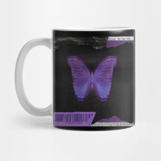 Violet retro butterfly Mug